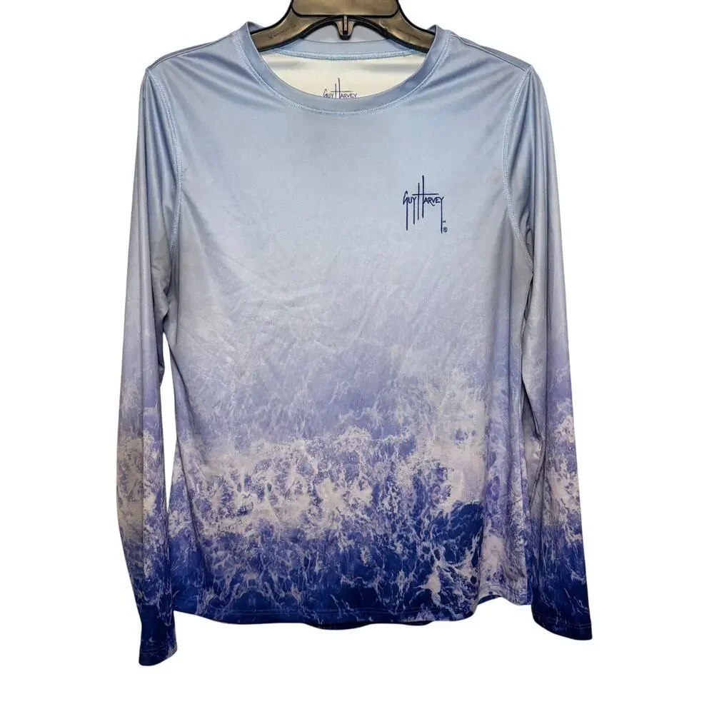 Guy Harvey women’s‎ long-sleeve performance sun protection shirt. Size M